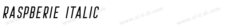 Raspberie Italic字体转换